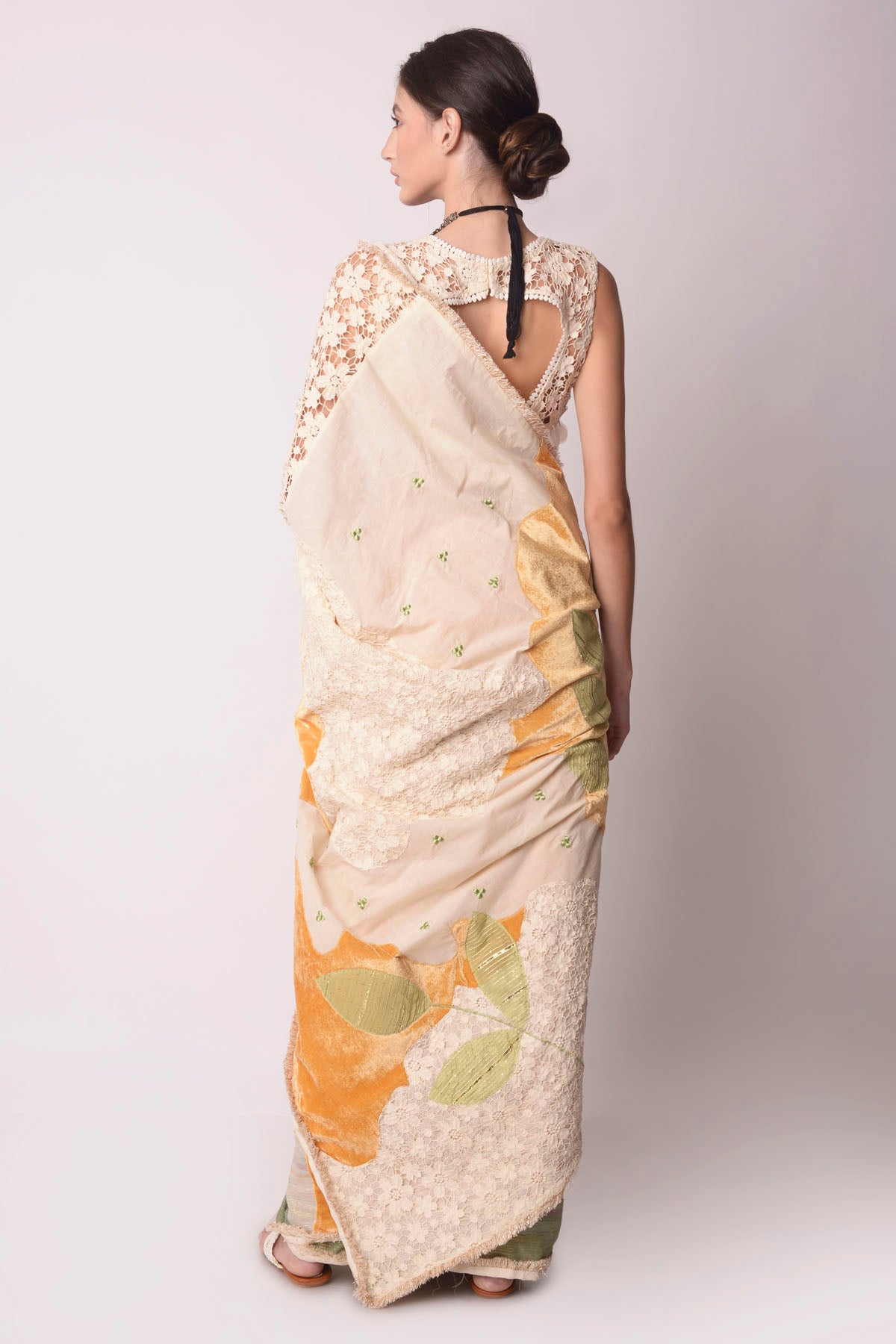 Patchwork Saree & Blouse