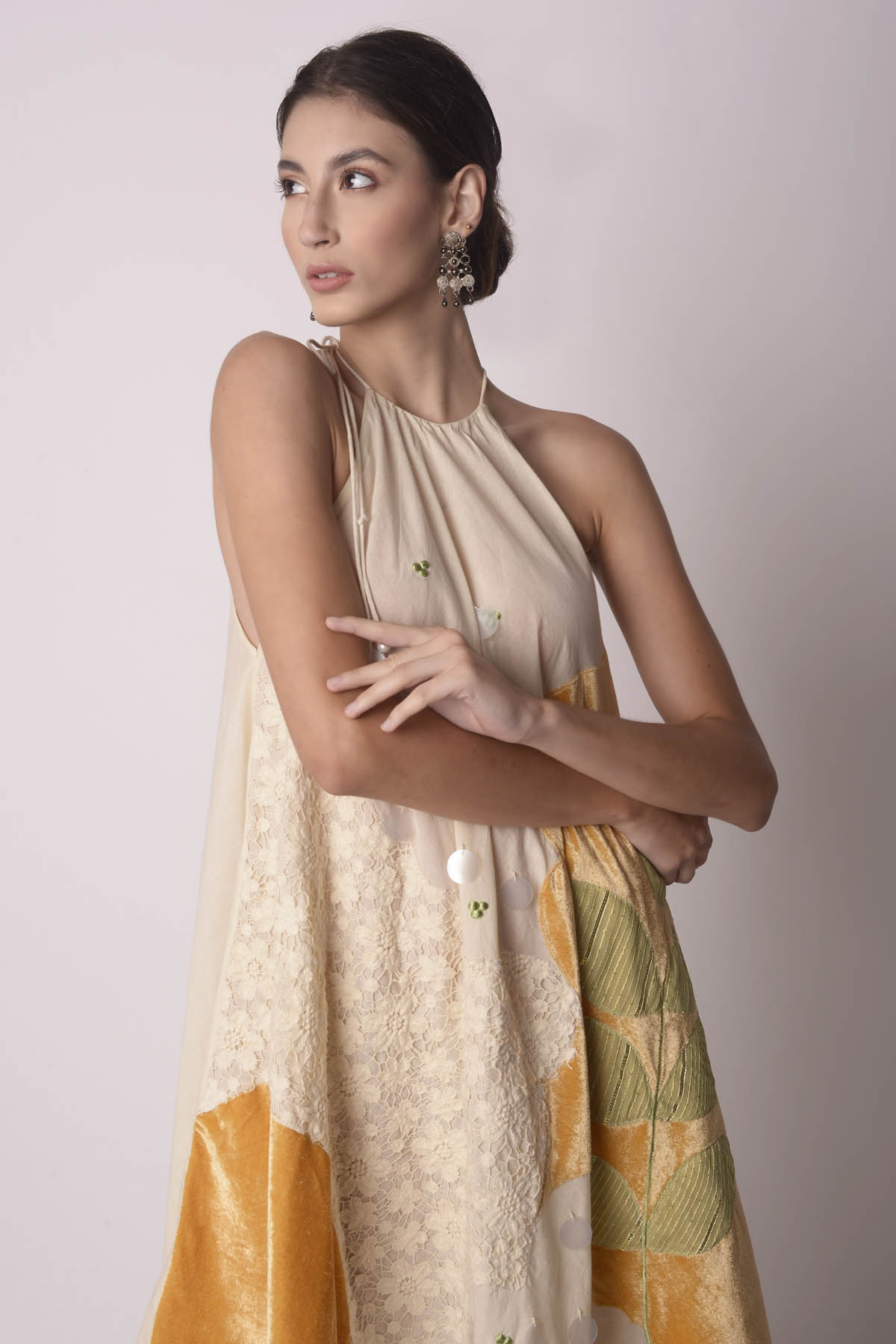 Patchwork Scarf Dress