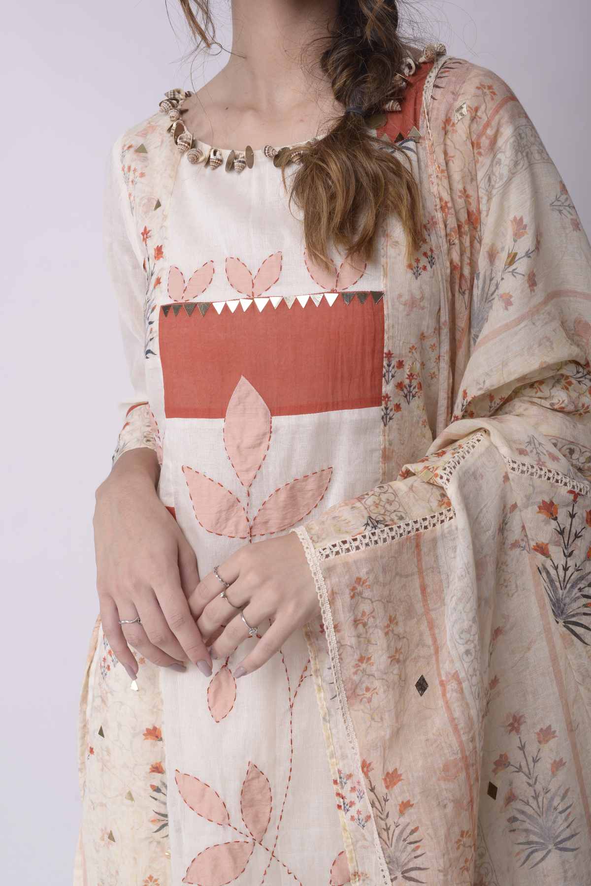 Cotton Patchwork Sharara Set