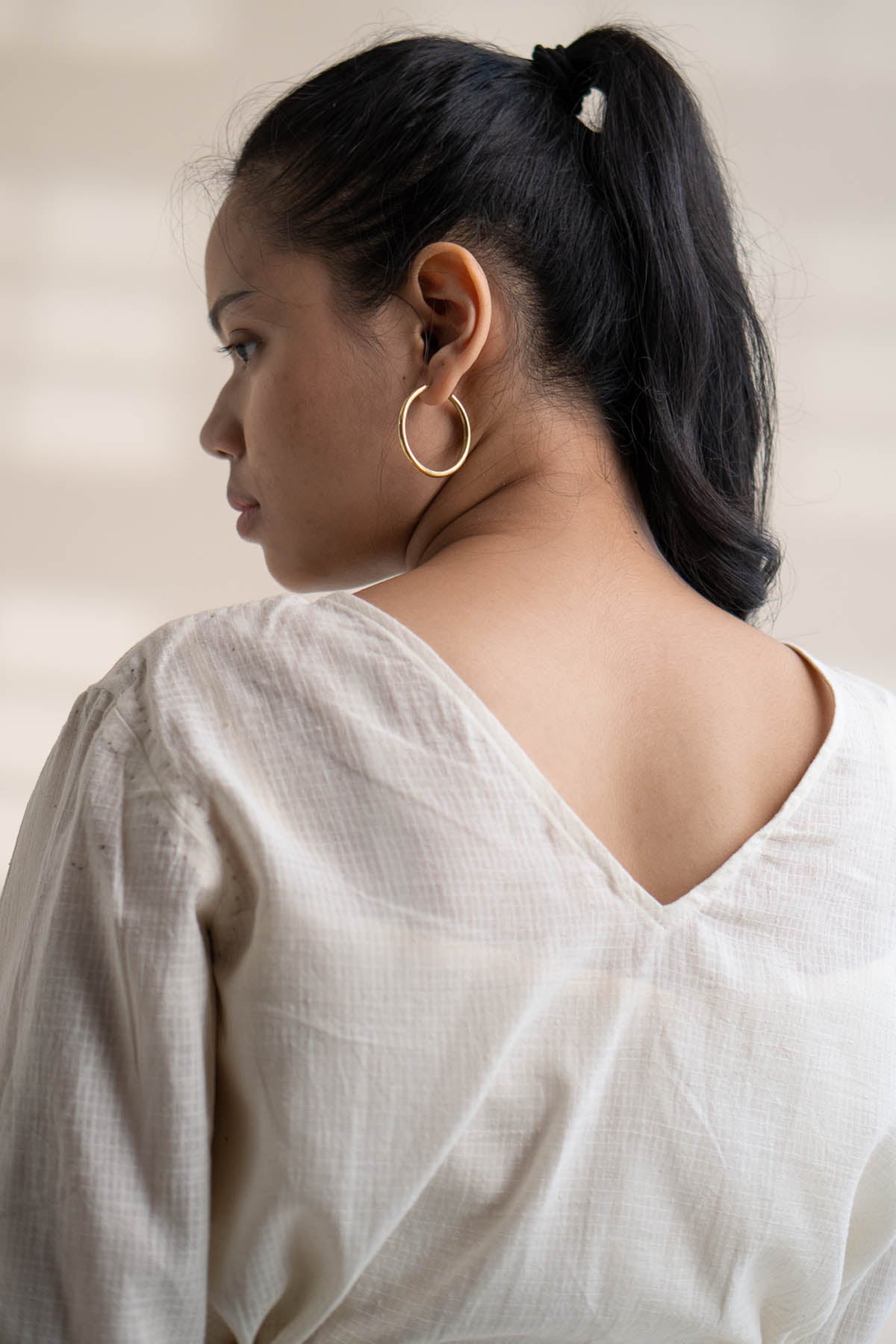 Peplum Top & Flared Skirt Set