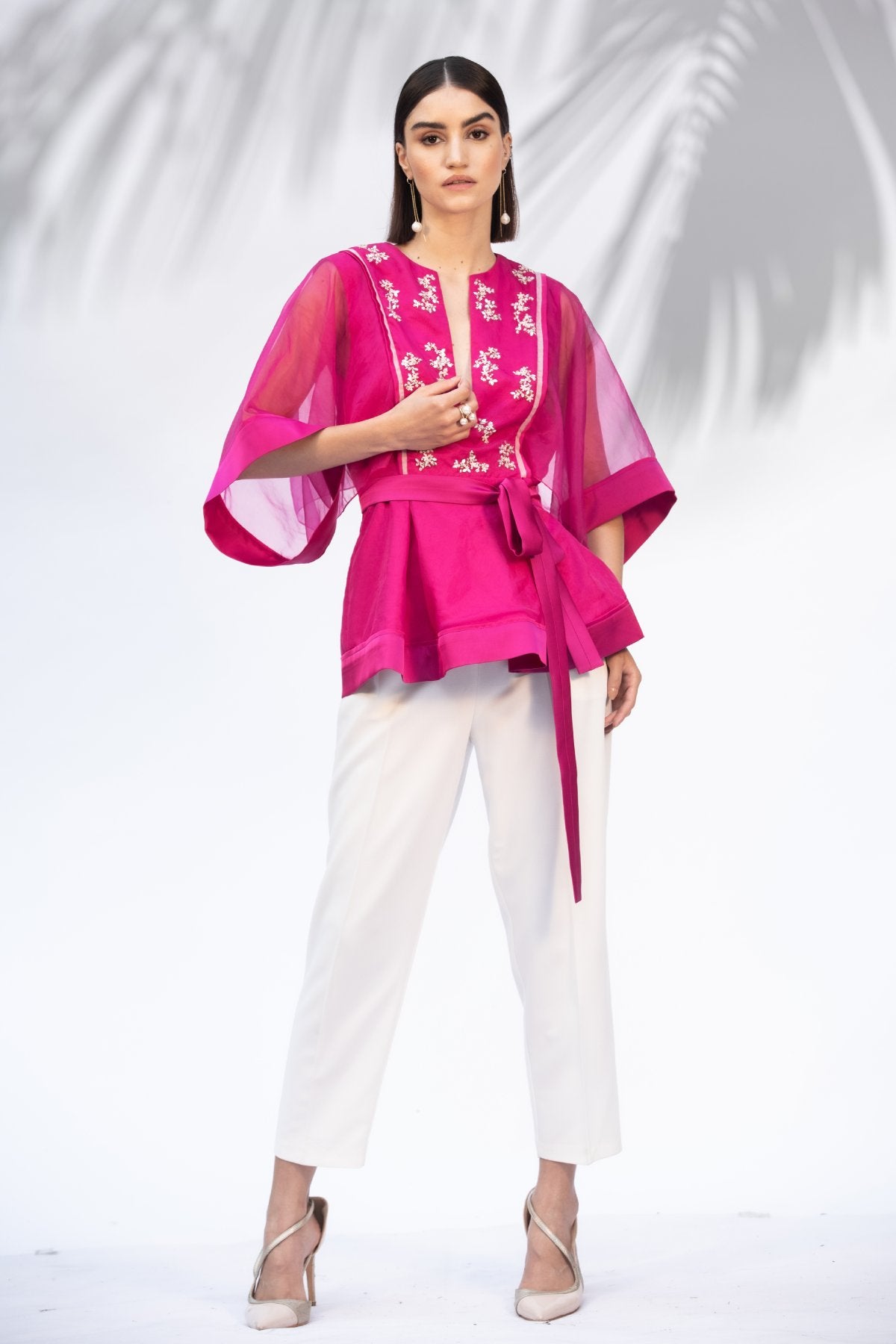 Buy Peplum Top & Pant Set by Mandira Wirk