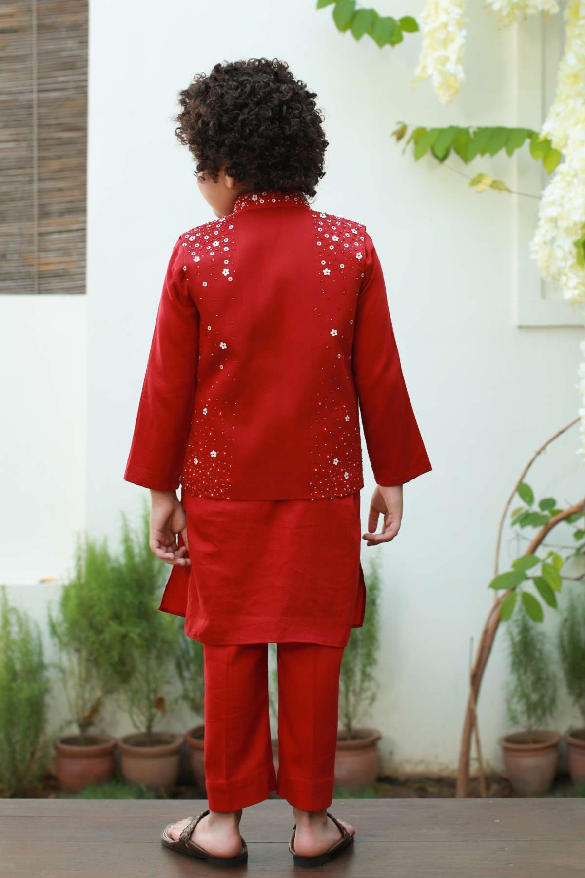 Pintuck Floral Jacket