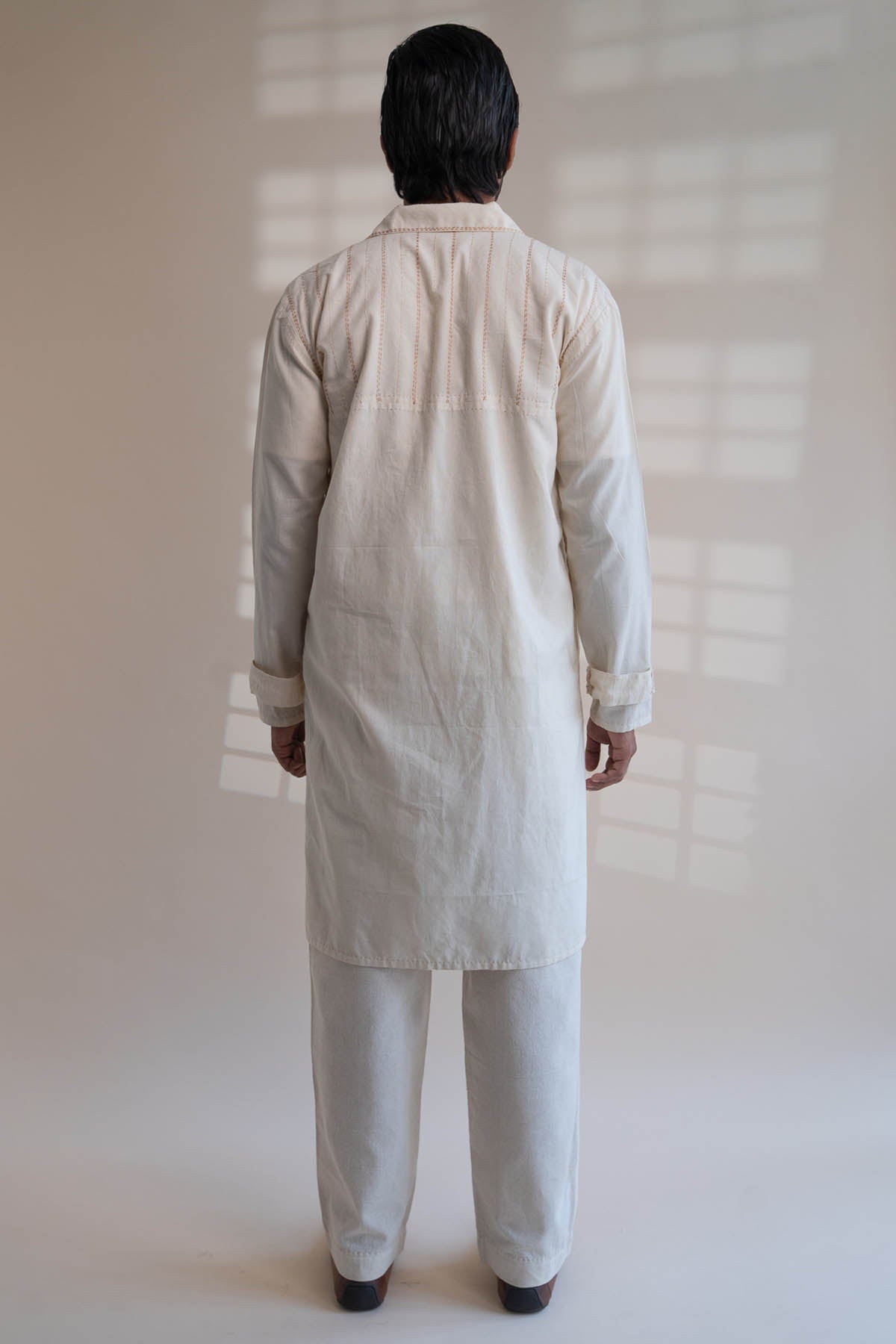 Cotton Placket Overlay Jacket