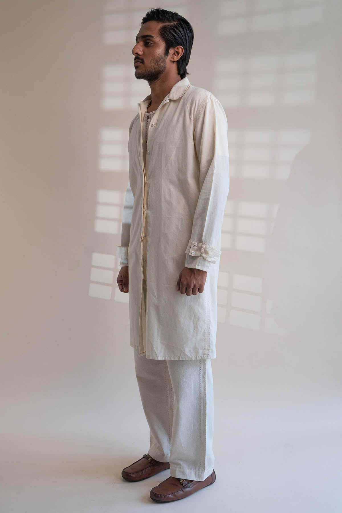 Cotton Placket Overlay Jacket