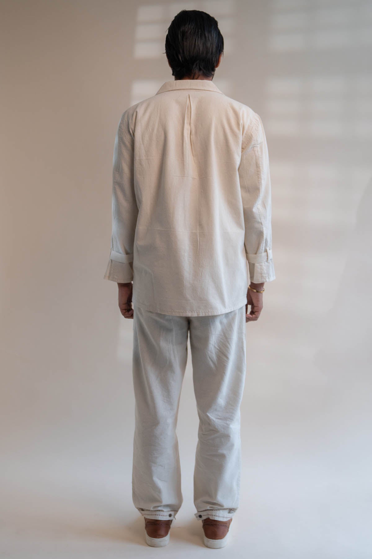 Cotton Pleated Jacket & Pants