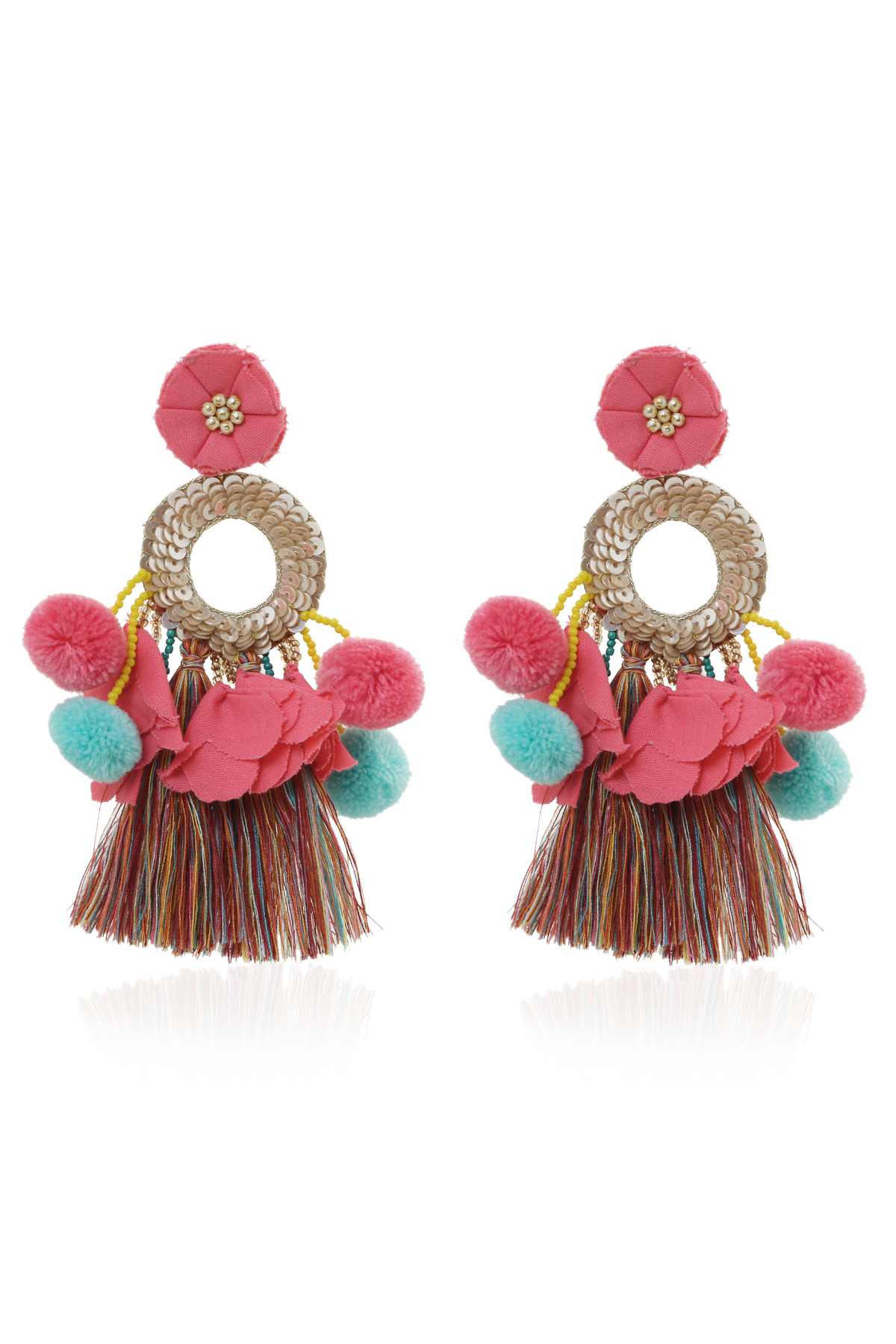 Pom Pom Earrings