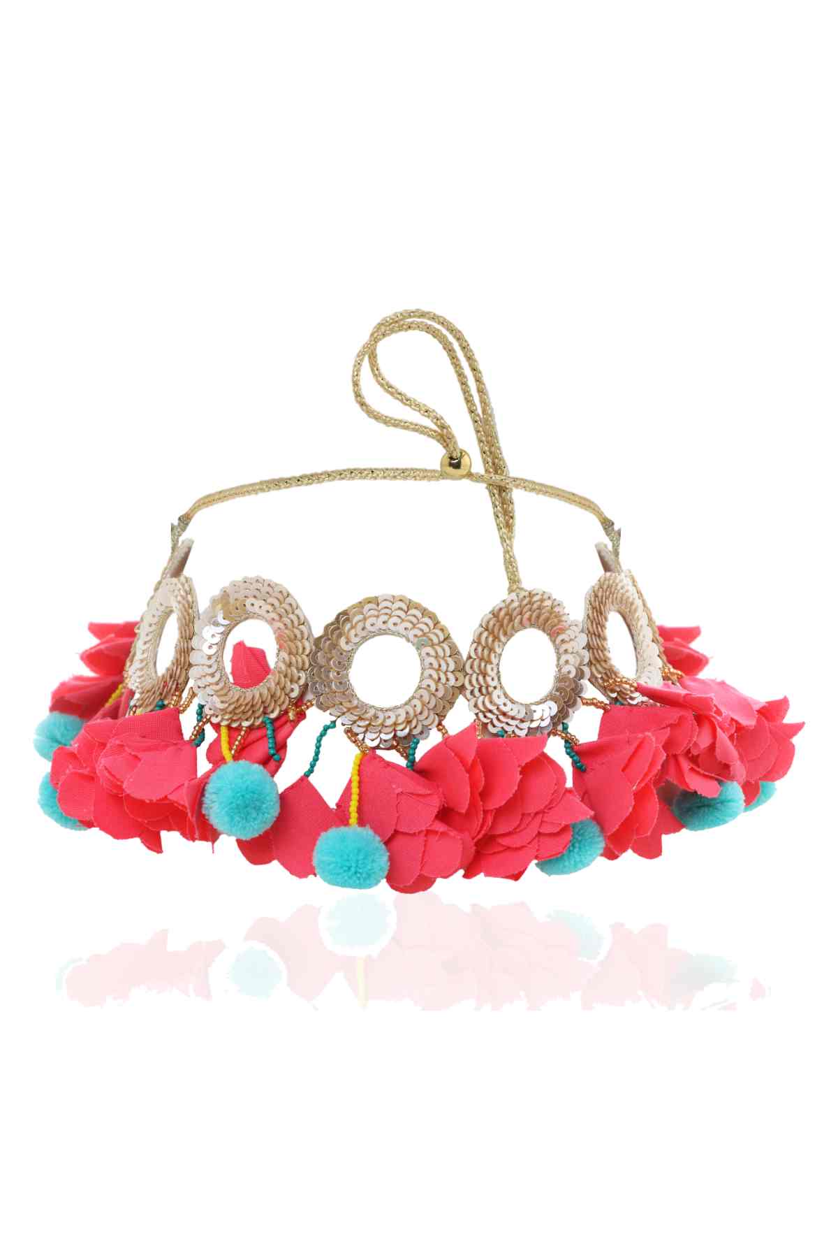 Pom Pom Fringe Choker
