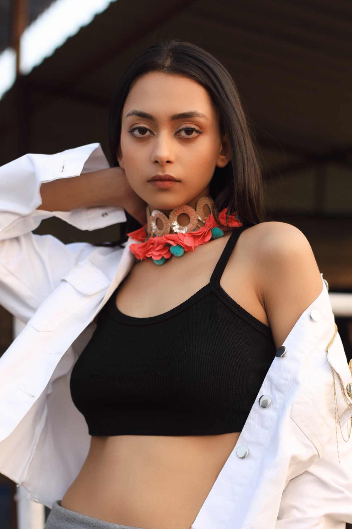 Buy Designer Pom Pom Fringe Choker Online