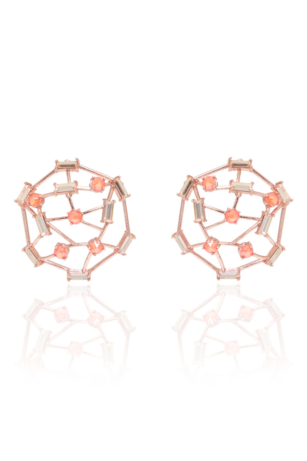 Orange Swarovski Cage Bracelet
