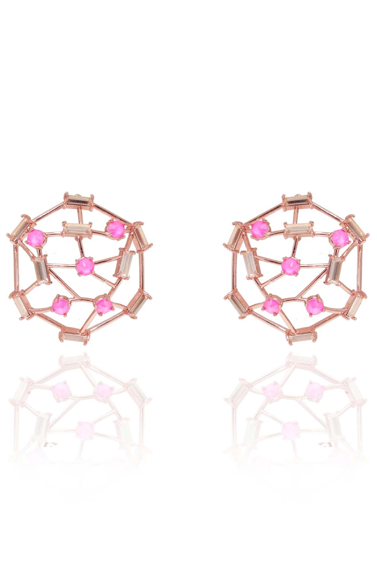 Pink Swarovski Cage Bracelet