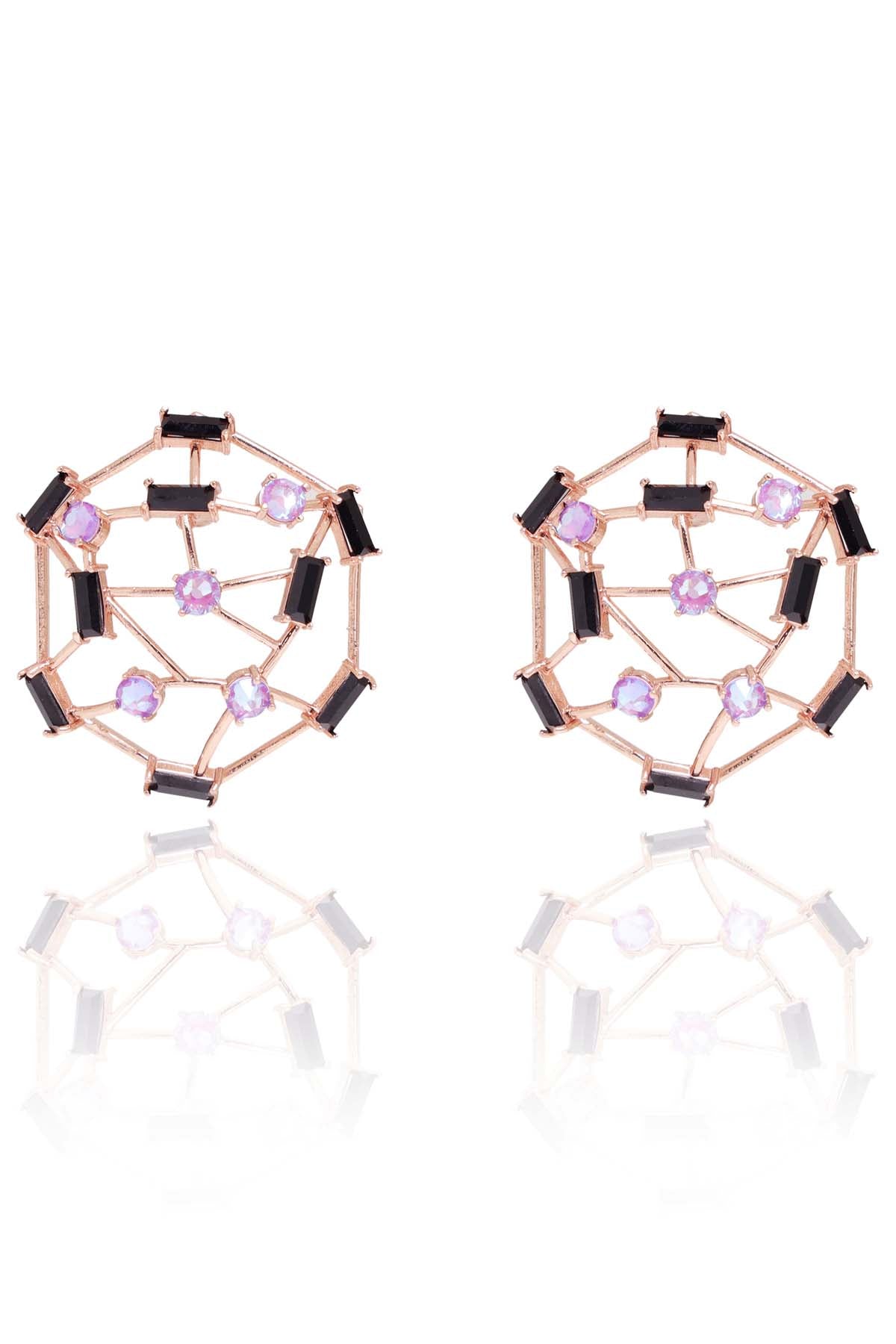 Purple Swarovski Cage Bracelet