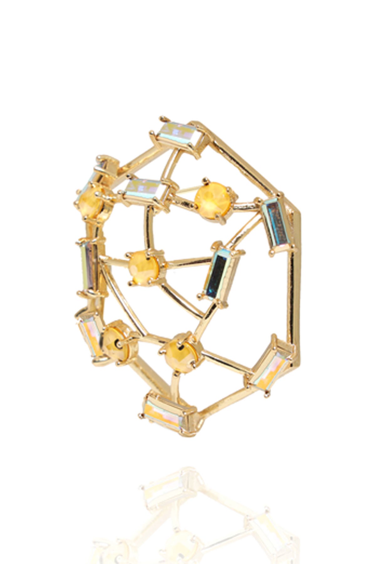 Yellow Swarovski Cage Bracelet