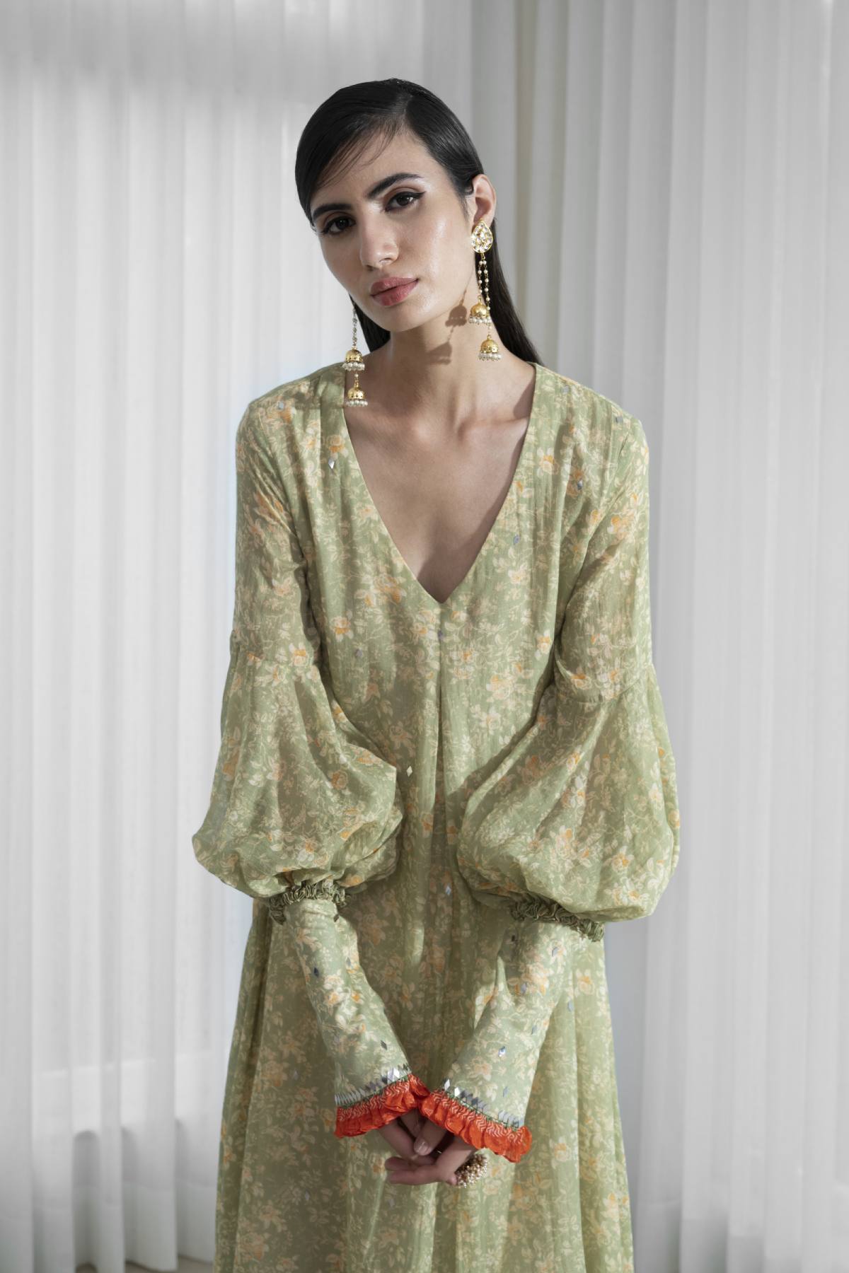 Jade Mulmul Asymmetrical Dress