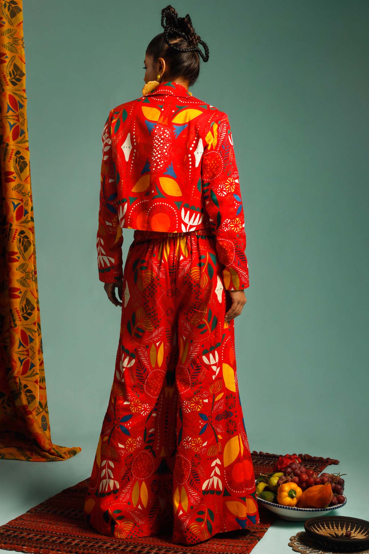 Printed Blazer Co-ord Set