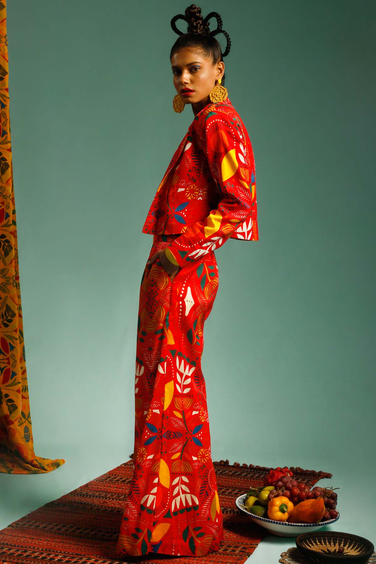 Printed Blazer Co-ord Set