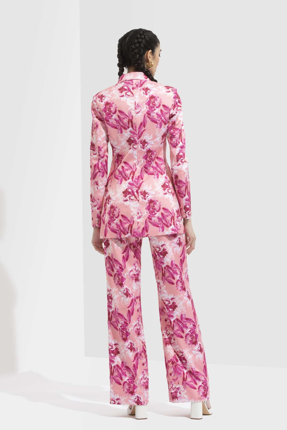 Printed Bootleg Trouser Set