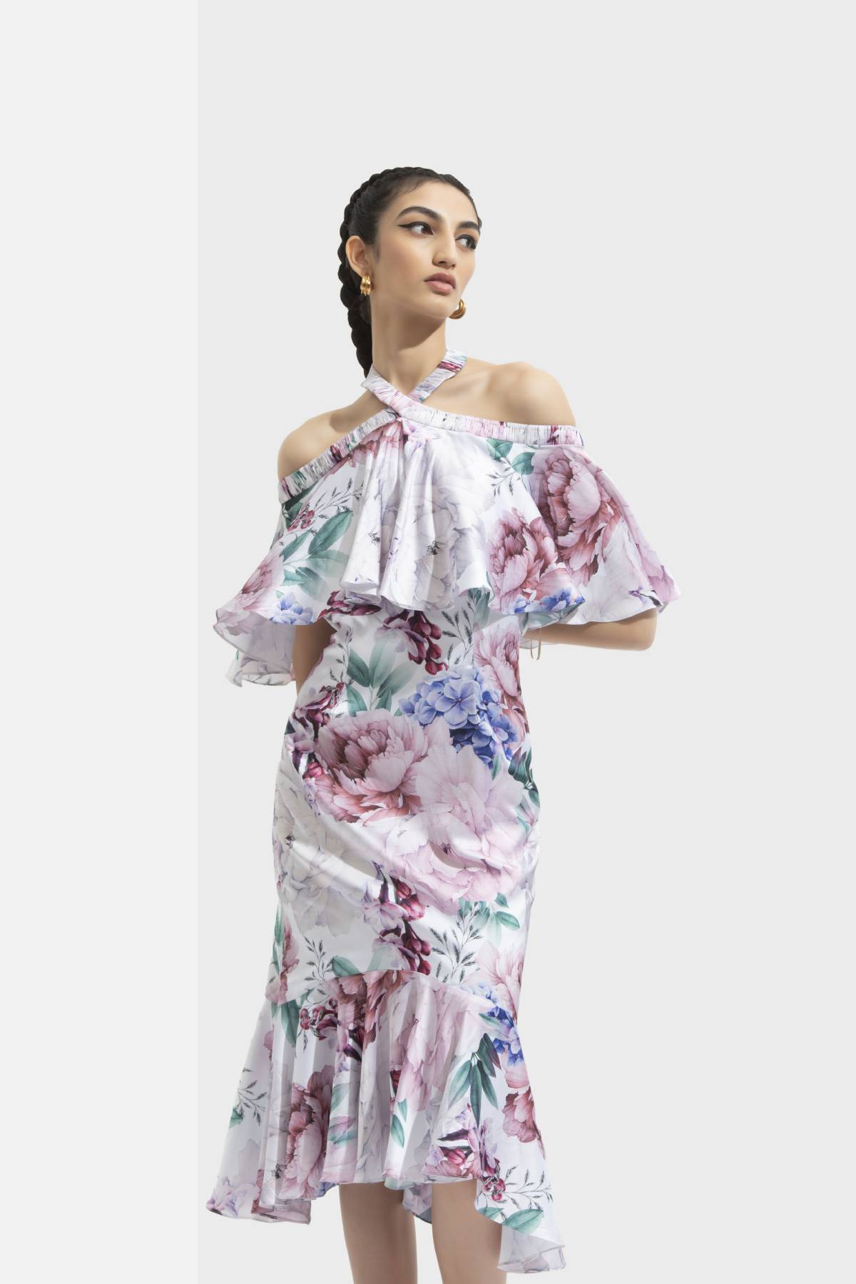 Printed Halter Dress