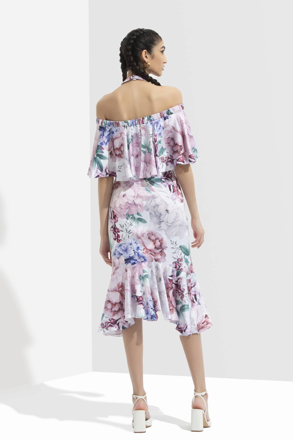 Printed Halter Dress