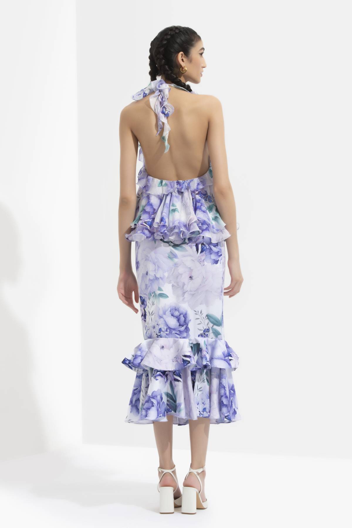 Printed Halter Skirt Set