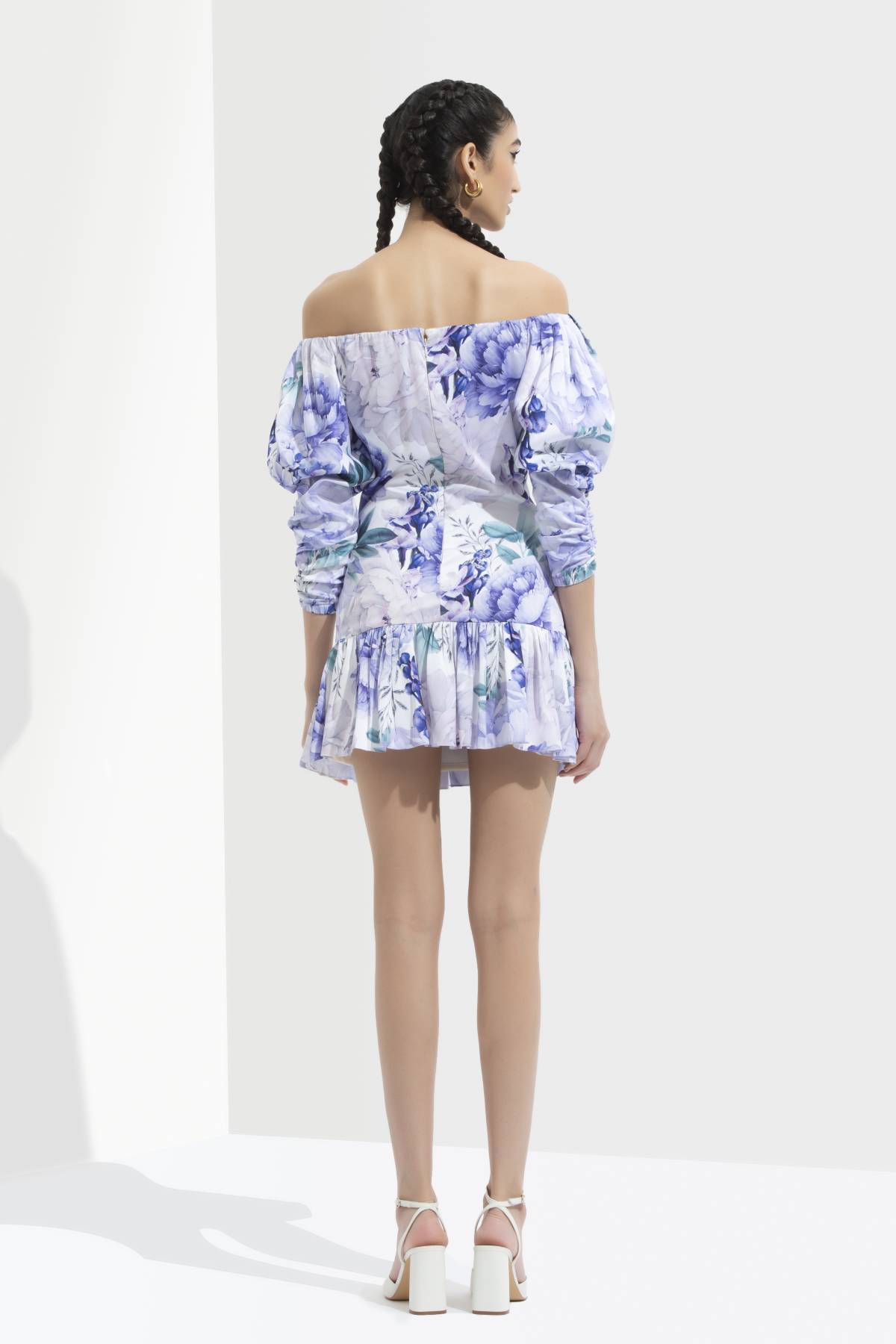 Printed Off Shoulder Dress