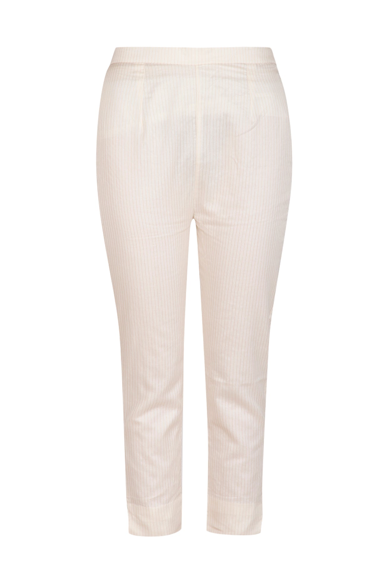 Ivory Chanderi Flared Tunic Set