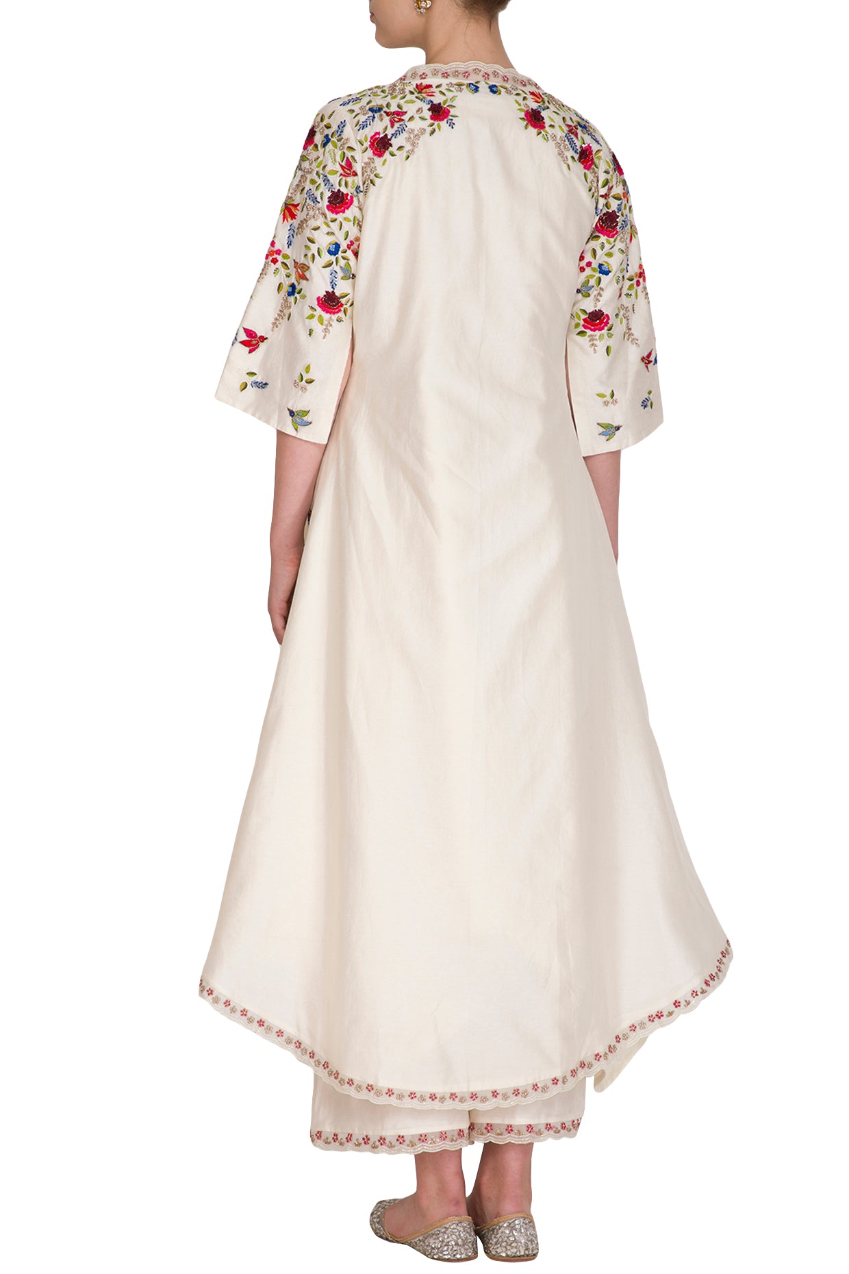 Ivory Thread Work Jacket Set