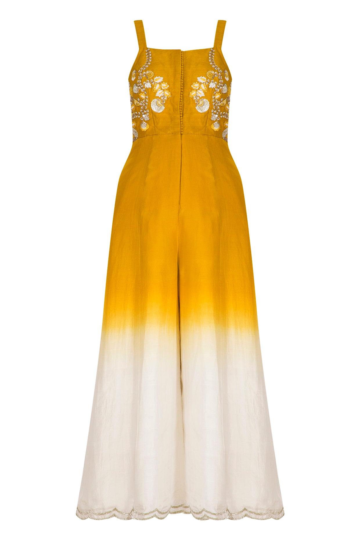 Yellow Ombre Dyed Jumpsuit