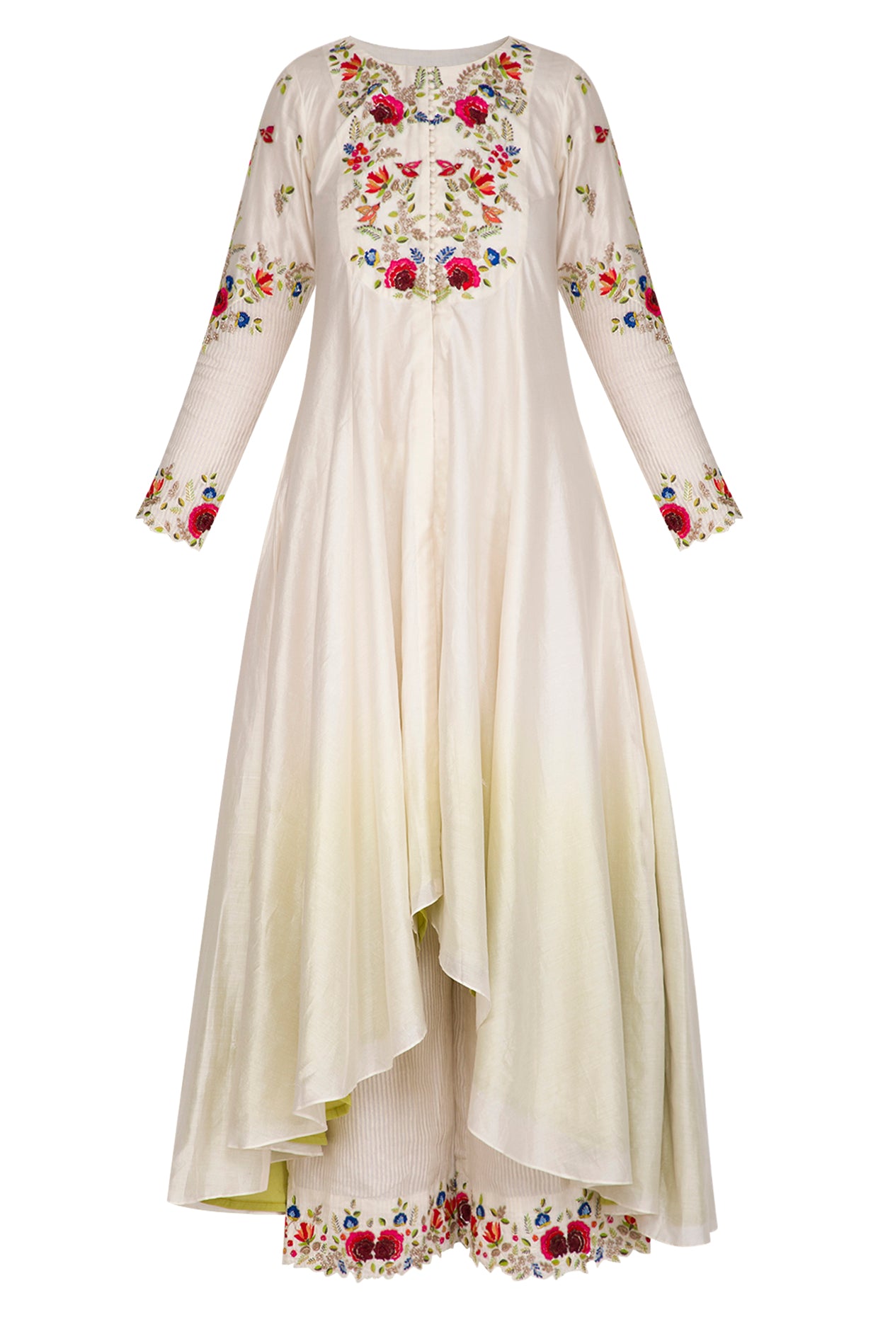 Ivory Chanderi Kurta & Pants