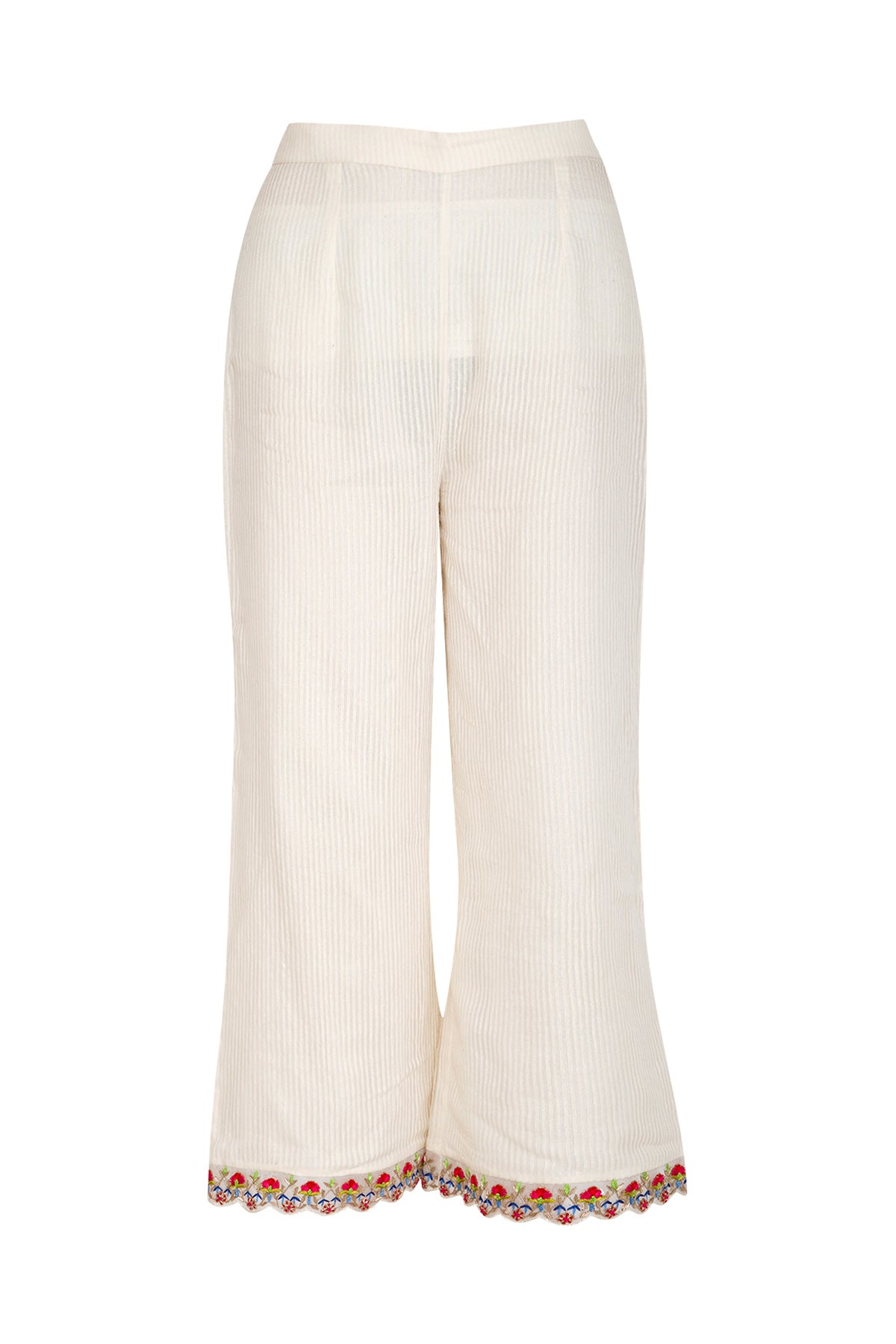 Ivory Sleeveless Anarkali Set