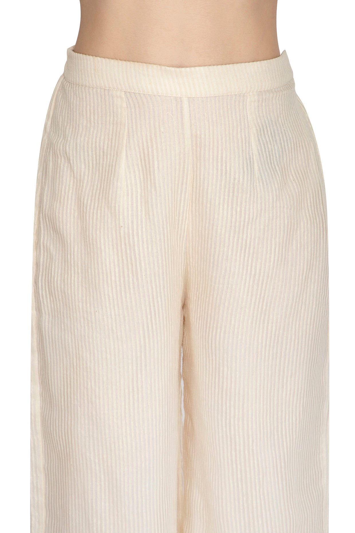 Ivory Thread Work Kurta Set