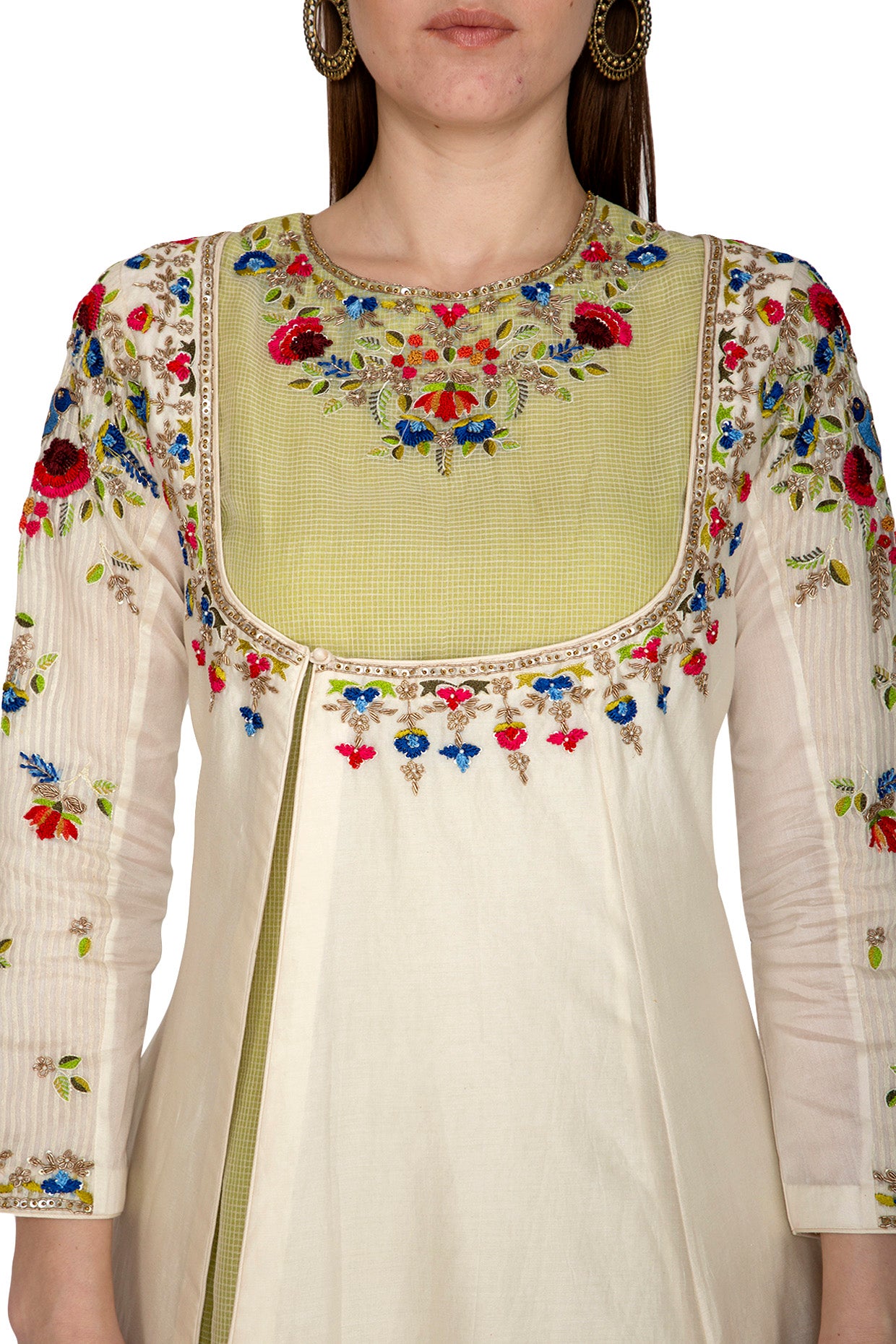 Ombre Asymmetrical Kurta Set