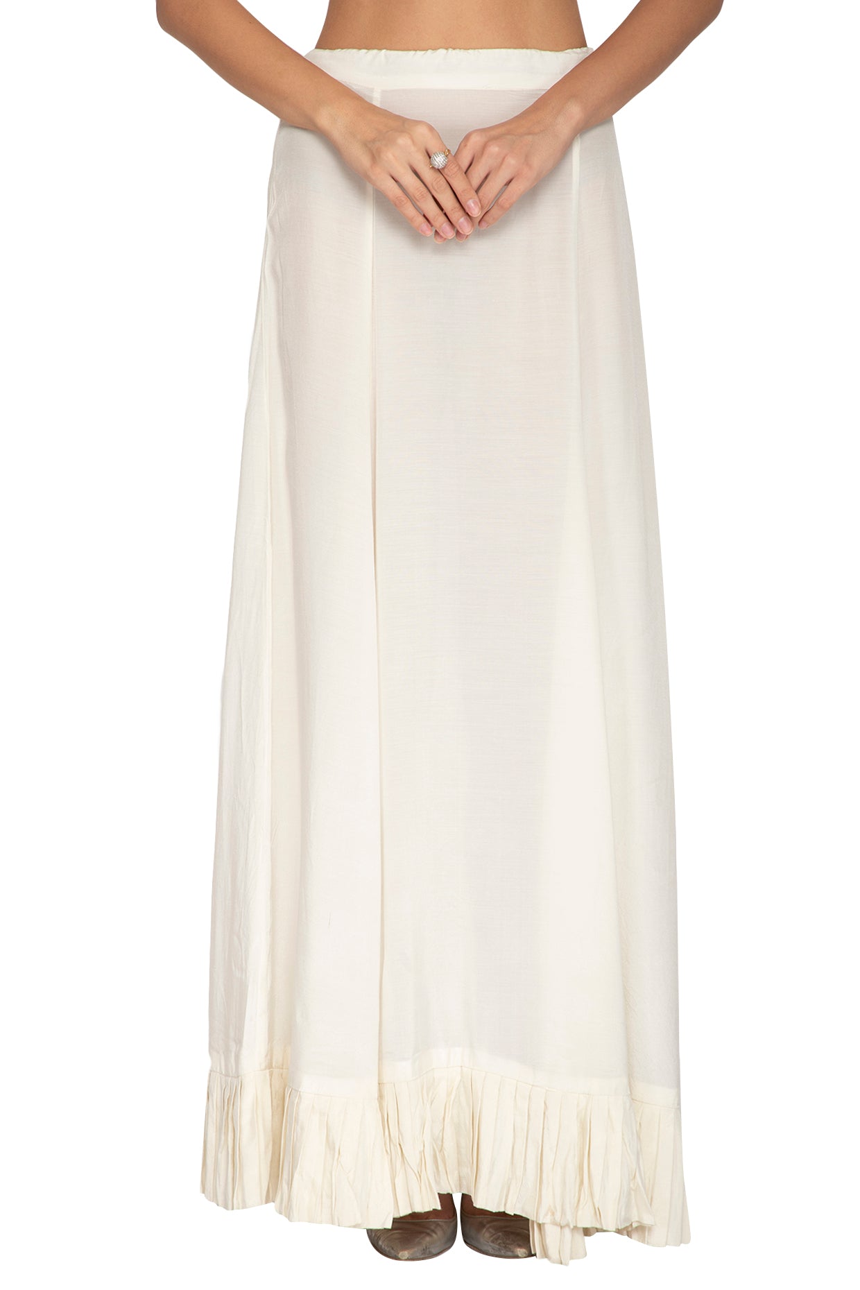 Ivory Stripes Saree & Blouse