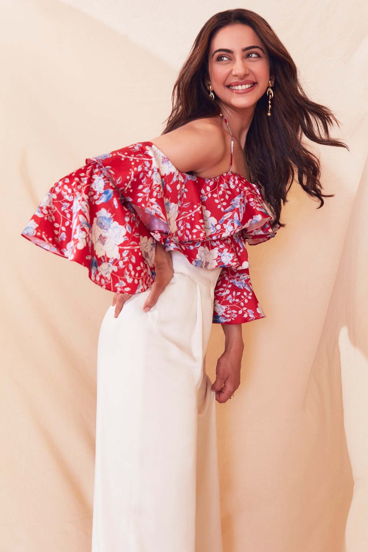 Cold Shoulder Trouser Set