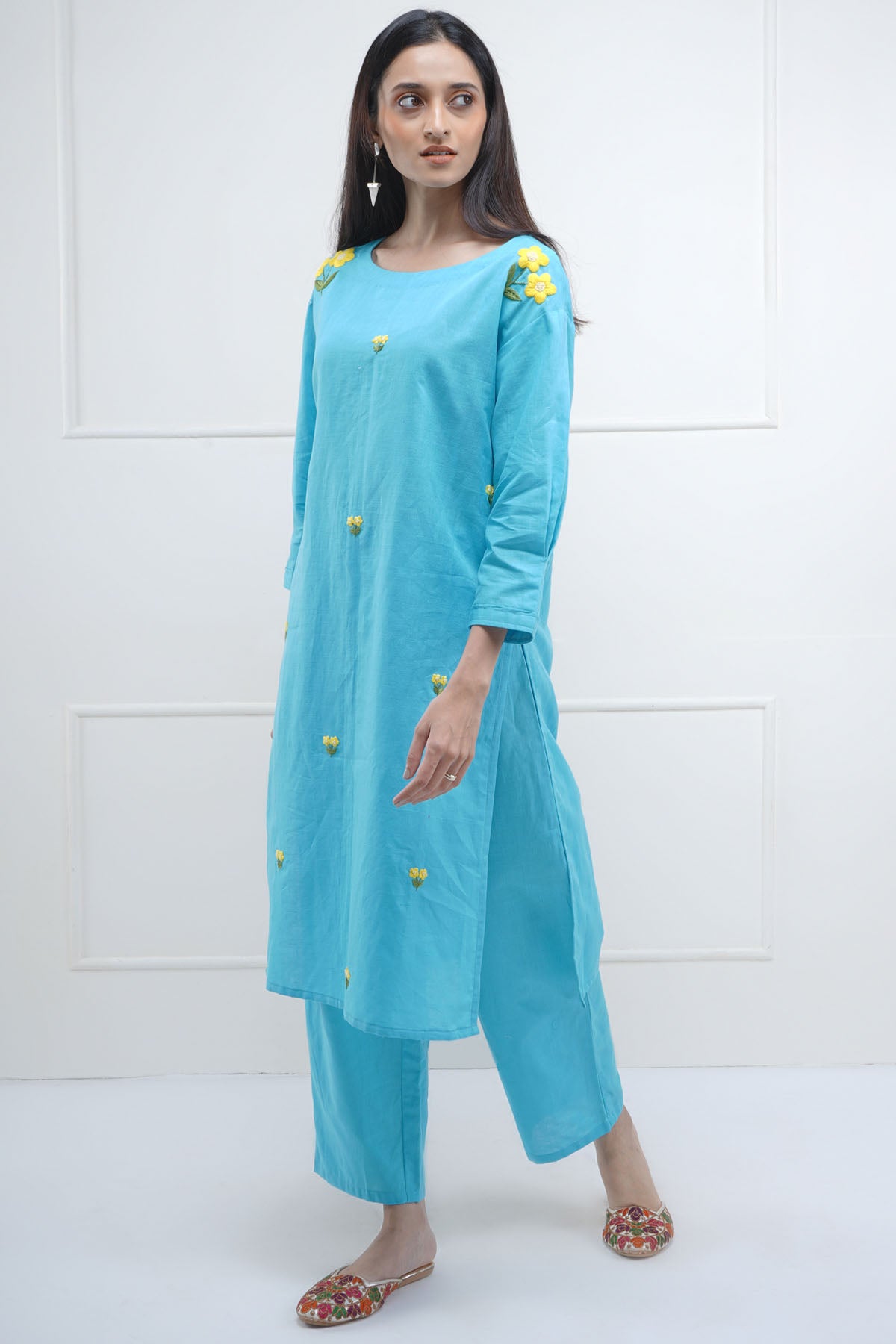 Resham Embroidered Tunic Set