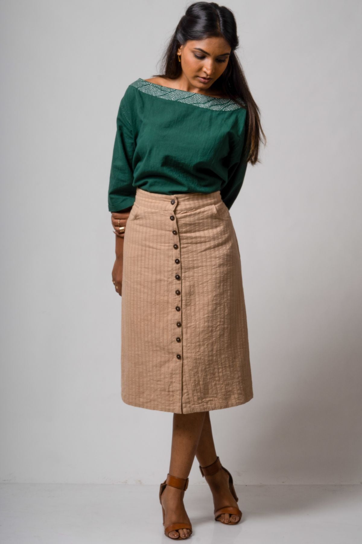 Buy Designer Reversible Handwoven Top By Lafaani