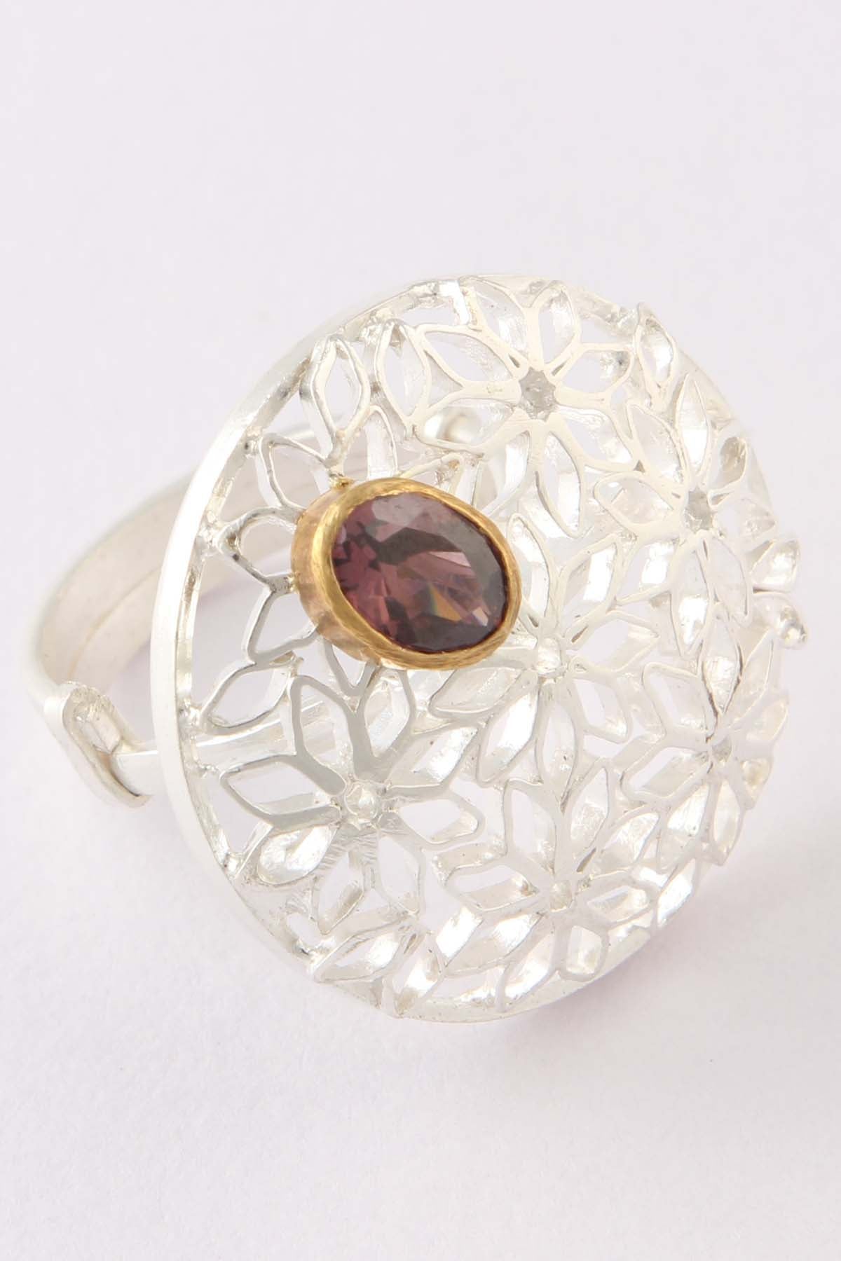 Rhodolite Garnet Ring