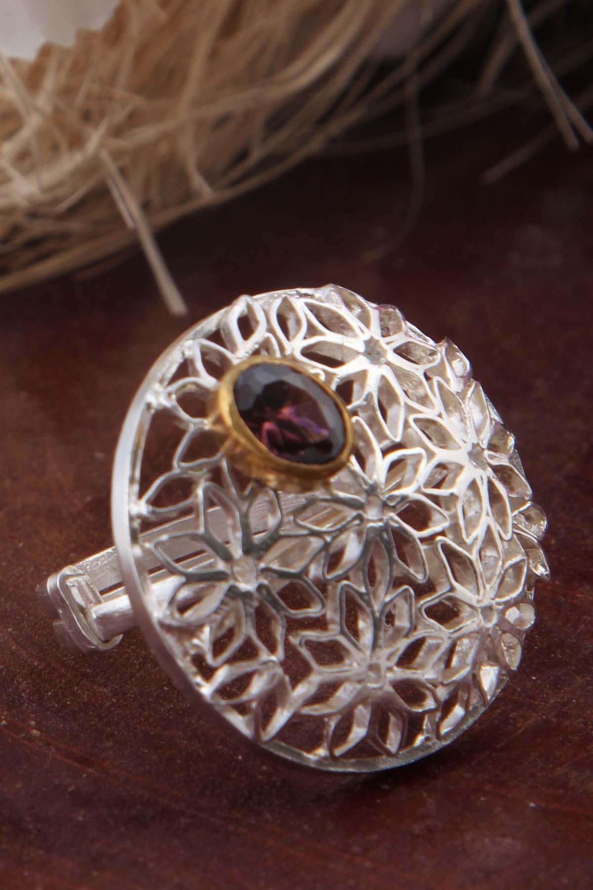 Rhodolite Garnet Ring