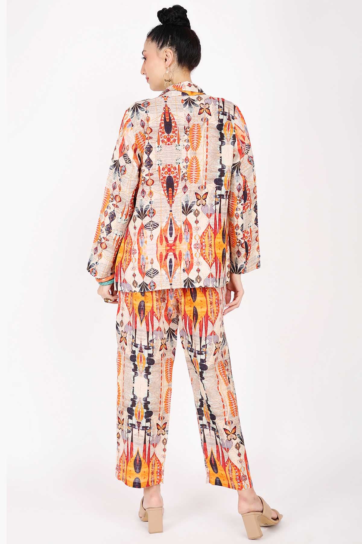 Rio Printed Linen Blazer