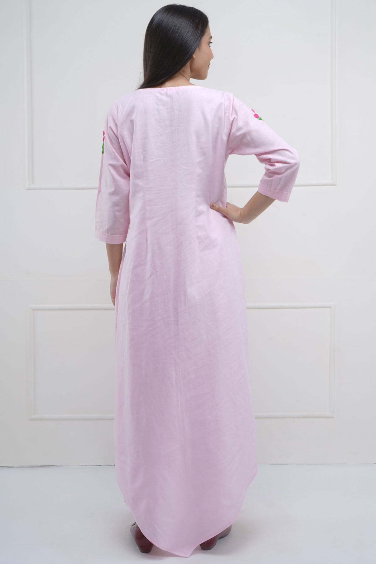 Rose Hand Embroidered Tunic Set