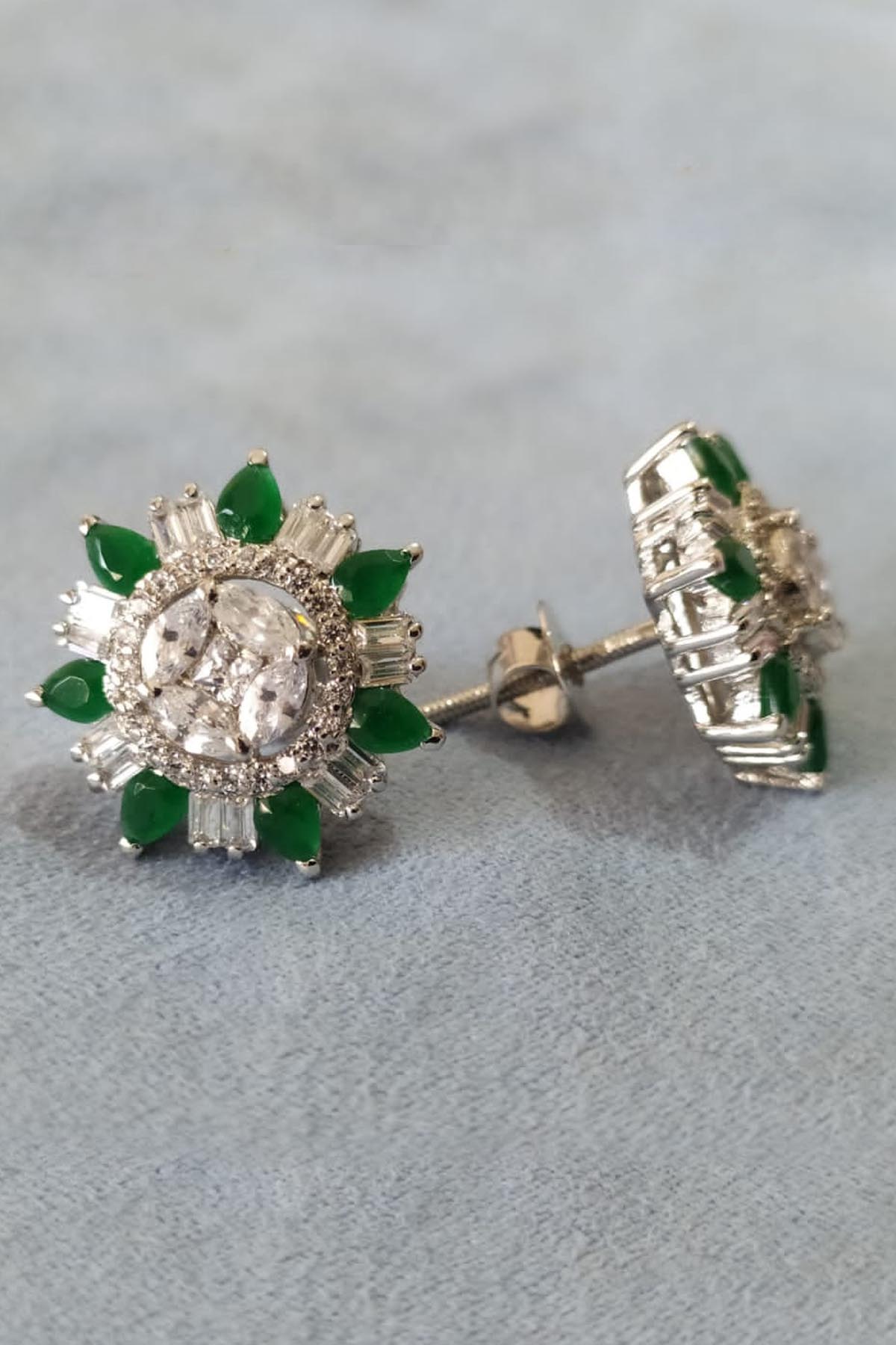 Round Cubic Zirconia Studs