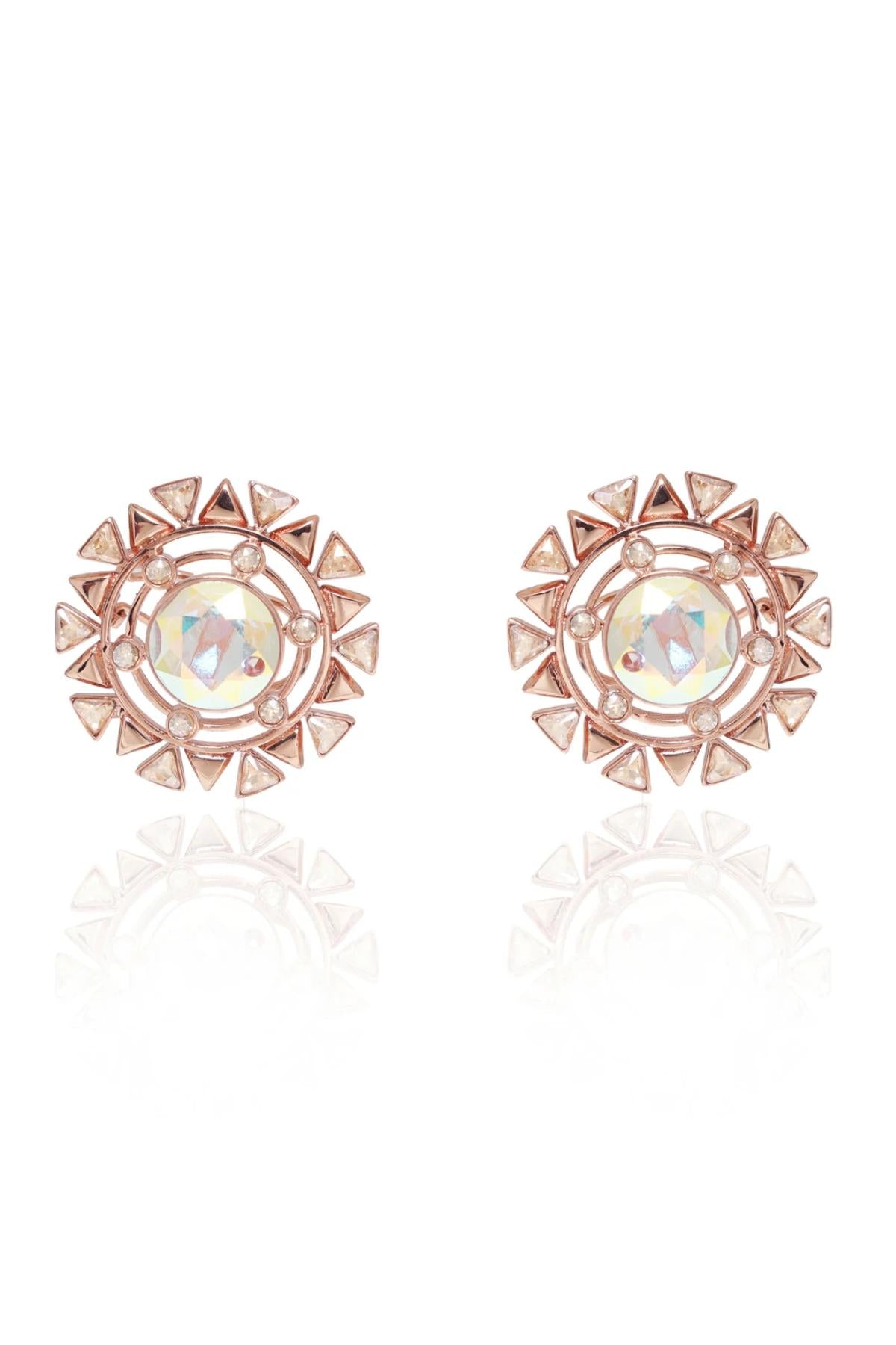 Buy Round Swarovski Ear Studs For Women Online at ScrollnShops
