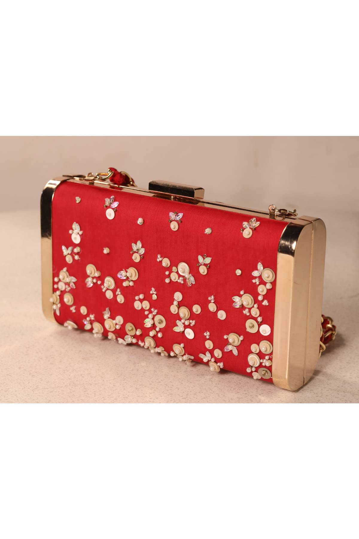 Sequin Embroidered Clutch