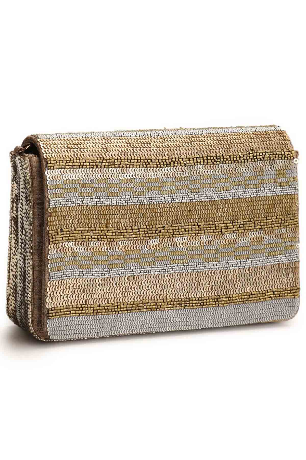 Embroidered Multicolor Clutch
