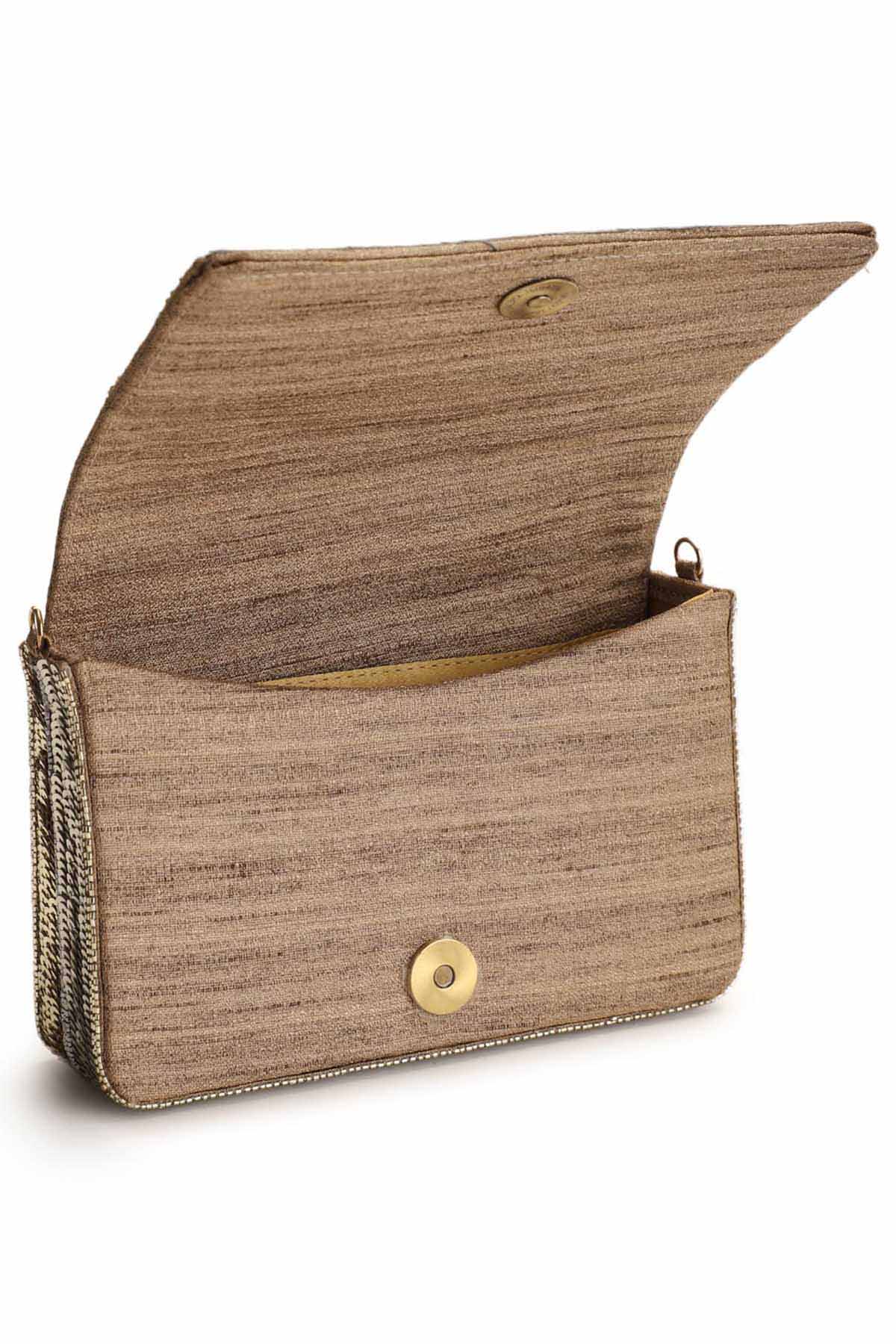 Embroidered Multicolor Clutch