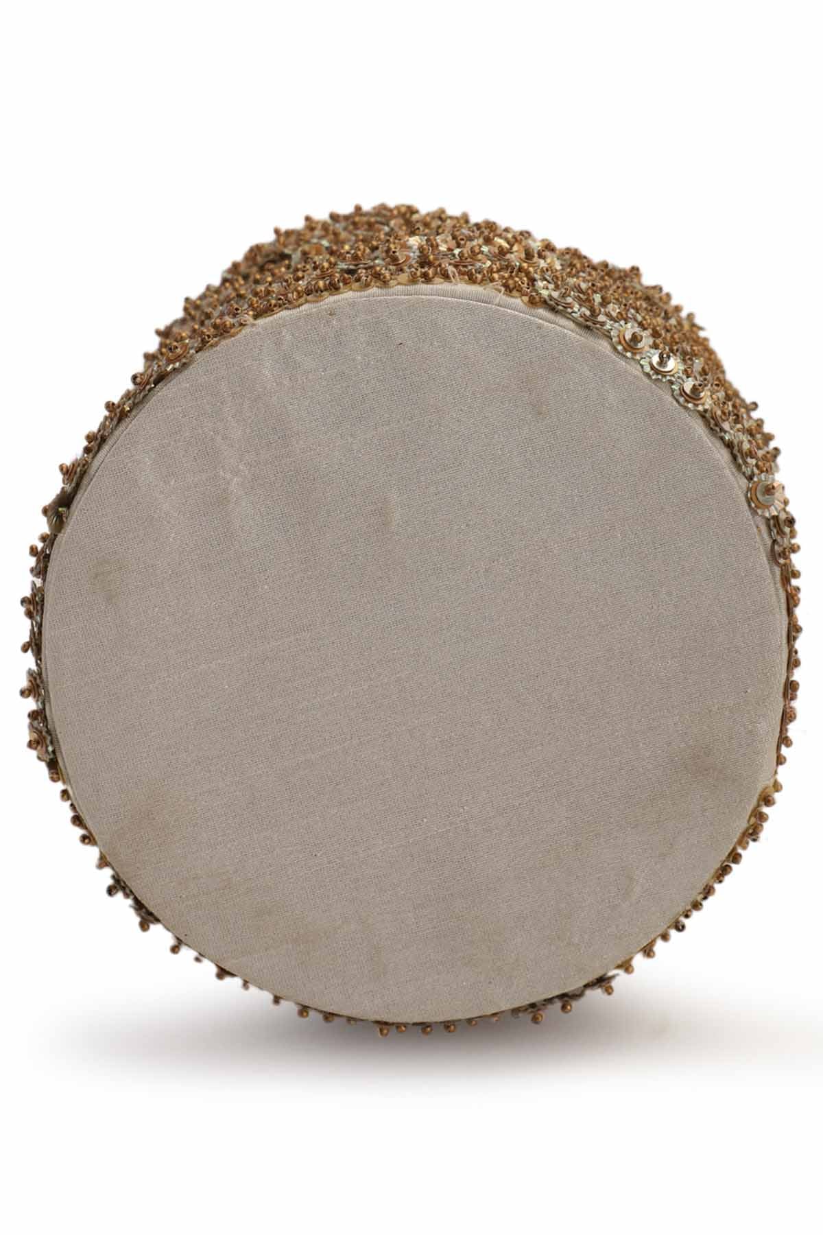 Gold Sequins Embroidered Potli