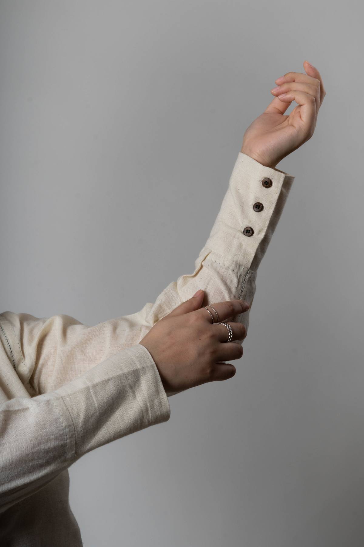 Side Belted Cotton Shirt