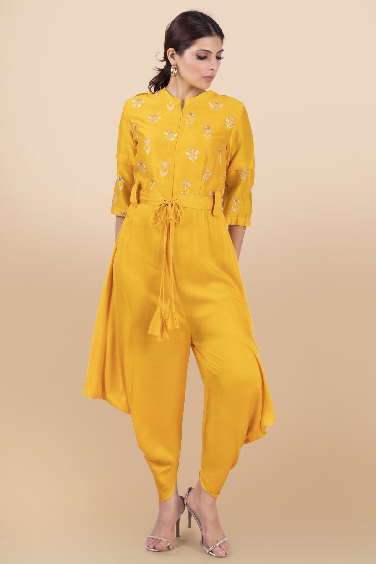 Buy Silk Cowl Jumpsuit for Women Online