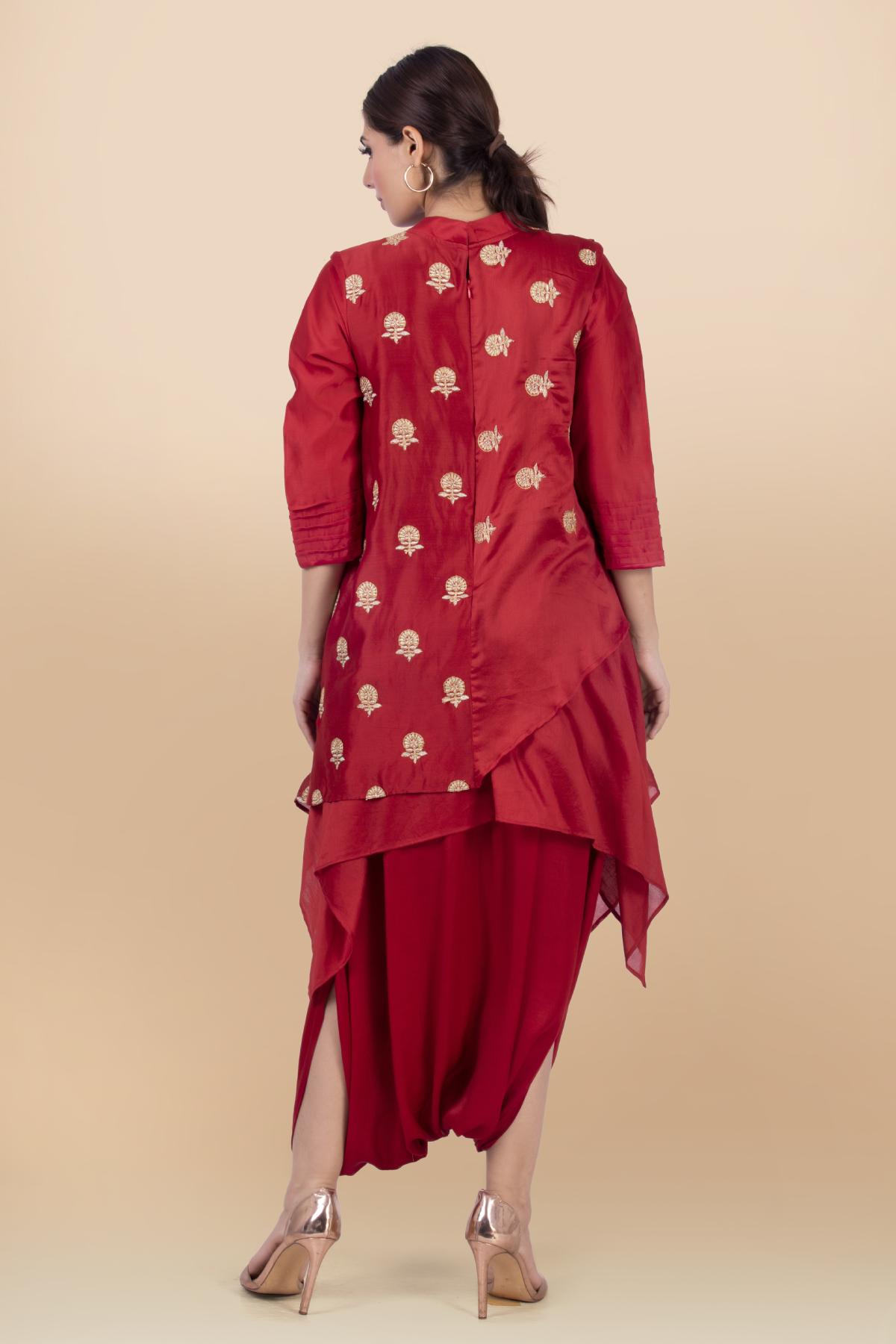 Silk Dhoti Jumpsuit