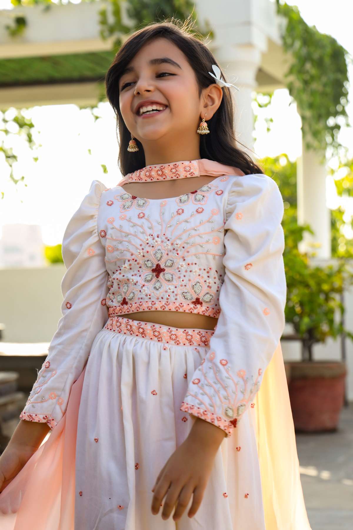 Silk Floral Sharara Set