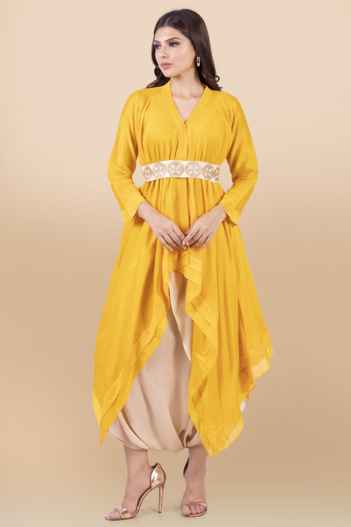 Buy Silk Long Jacket Set for Women Online